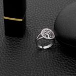 bague arbre de vie élégante avec diamant