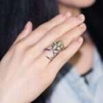 bague argentée arbre de vie