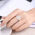 bague en argent arbre de vie amour