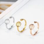 bague fine en or rose arbre de vie