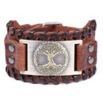 bijou viking arbre de vie en cuir