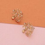 boucles d'oreilles dorées arbre de vie