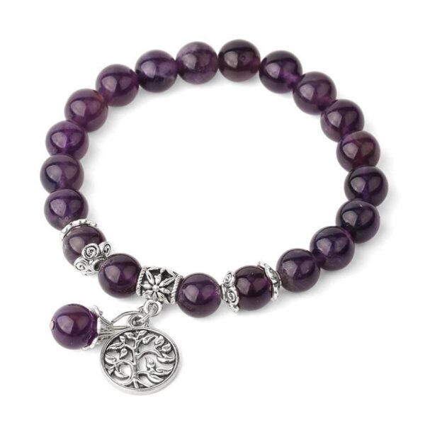 bracelet arbre de vie pierre améthyste