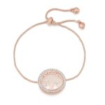 bracelet arbre de vie plaqué or rose