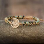 bracelet en jaspe africain arbre de vie