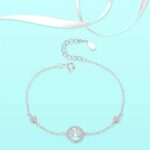 bracelet femme argent motif arbre de vie