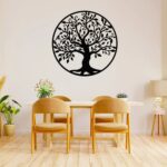 Décoration murale arbre de vie en fer 30cm