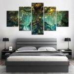 oeuvre d'art arbre de vie mystique