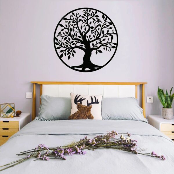 Ornement mural arbre de vie en métal