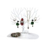 porte-bijoux décoratif arbre de vie blanc